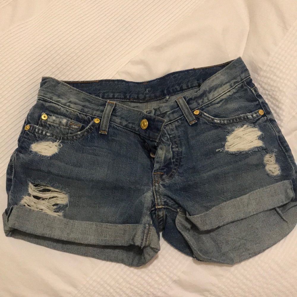 7 for all mankind denim shorts - Picture 2 of 2